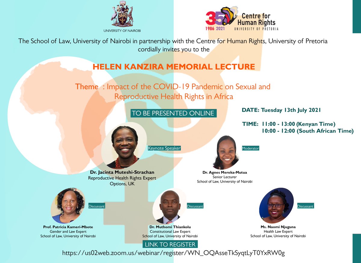 School of Law to host Helen Kanzira Memorial Lecture on Impact of COVID19 pandemic on sexual & reproductive health rights in Africa