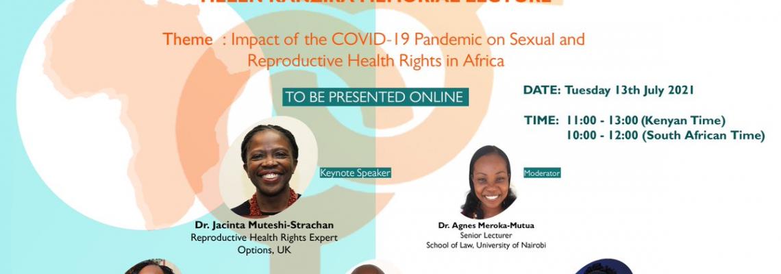 School of Law to host Helen Kanzira Memorial Lecture on Impact of COVID19 pandemic on sexual & reproductive health rights in Africa