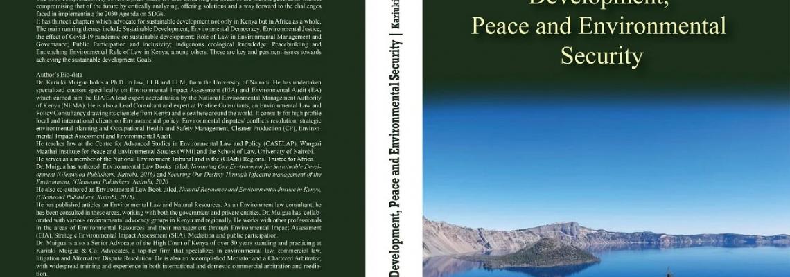Book Review: Dr Muigua's new Book "Achieving Sustainable Development, Peace and Environmental Security"