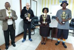 Annual Sports day trophy presentation to the Dean School of Law